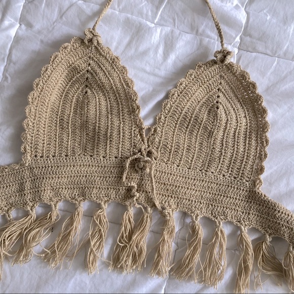 Tops - Halter coastal top - knit crocheted